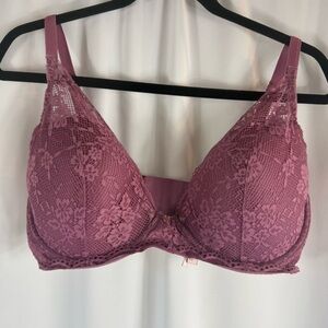 Victoria secret Lace Underwire Push Up Bra in Mauve